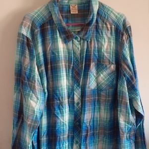 Faded Glory Blue Flannel
